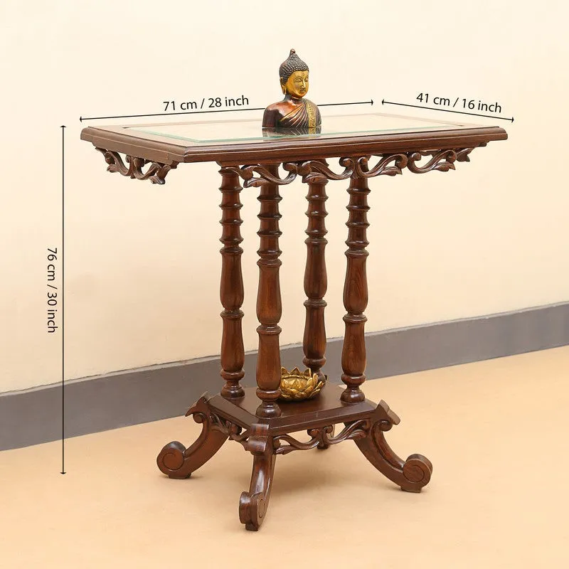 Kama Teak Wood Console Table media 6