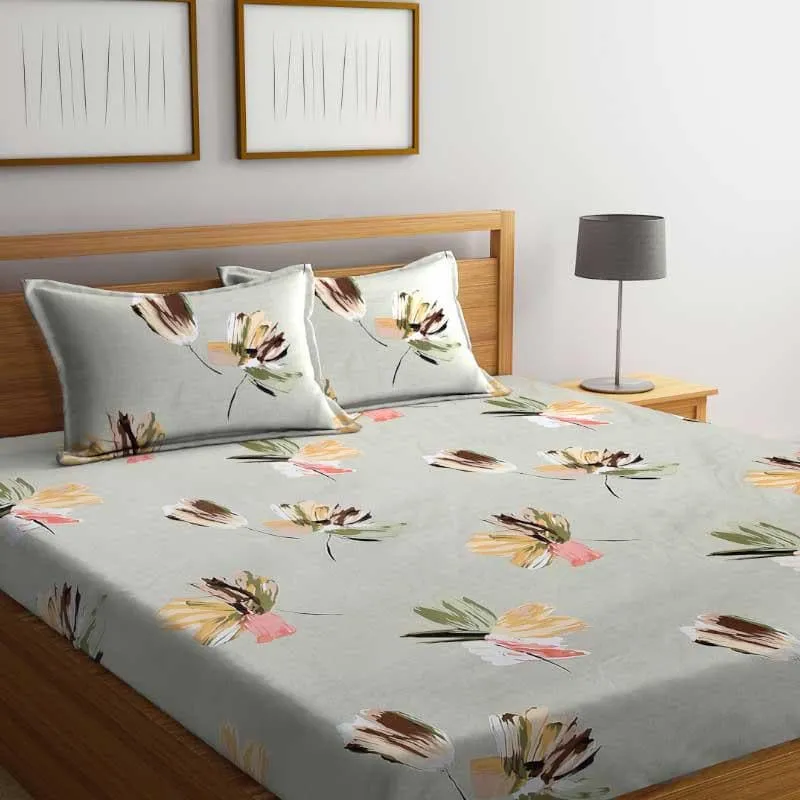 Chloe Printed Microfiber Bedsheet - 130 GSM media 3