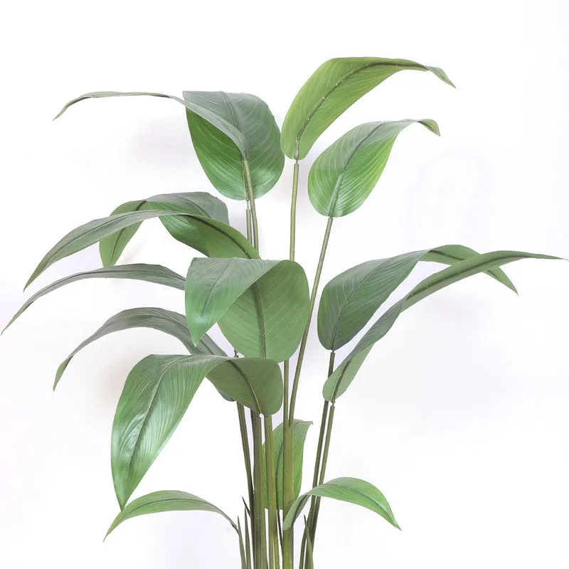Exotic Bird of Paradise Artificial Plant With Black Plastic Pot media 5