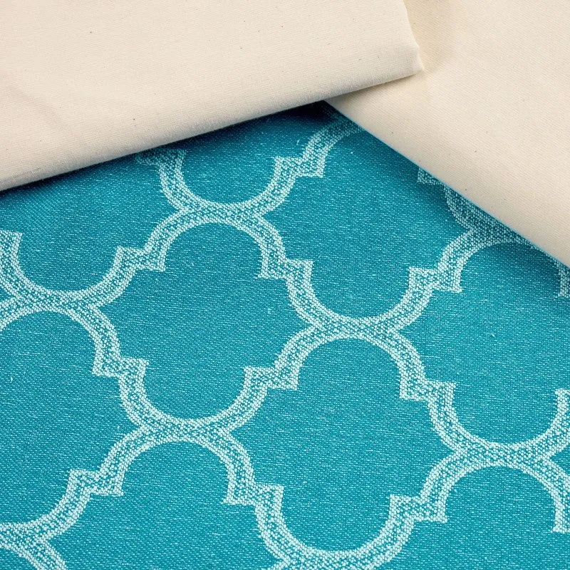 Axis Aura Cotton Bedsheet (Blue) - 224 TC media 5