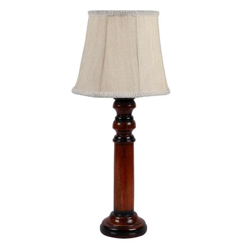 Roda Cassini Fabric Table Lamp - White,Brown media 4