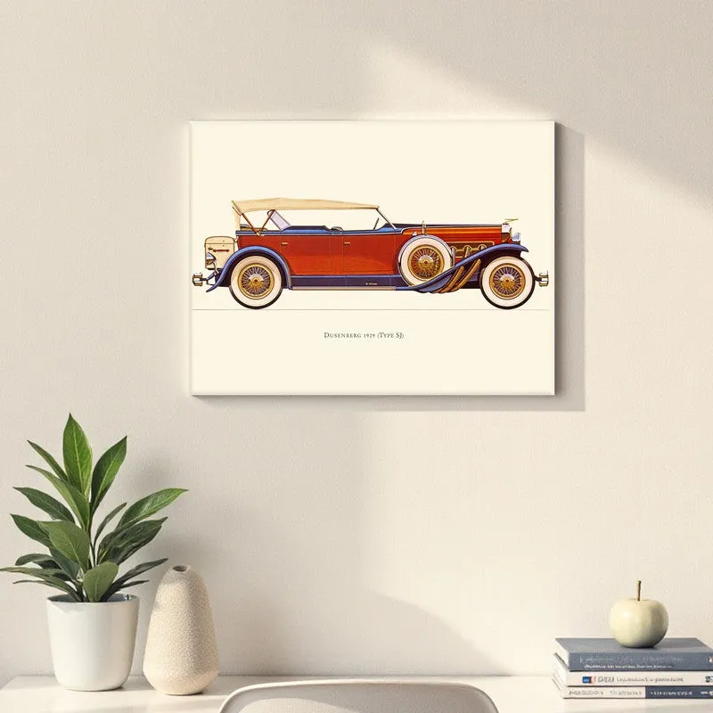 Legacy Wheels Car Wall Painting - Red media 2