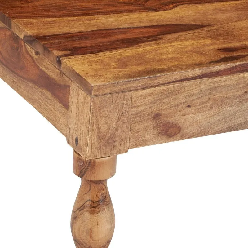 Oervon Sheesham Wooden Center Table - Dark Brown media 7
