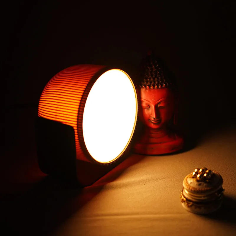Sustain Luxe 3D Printed LED Table Lamp - Brown media 3