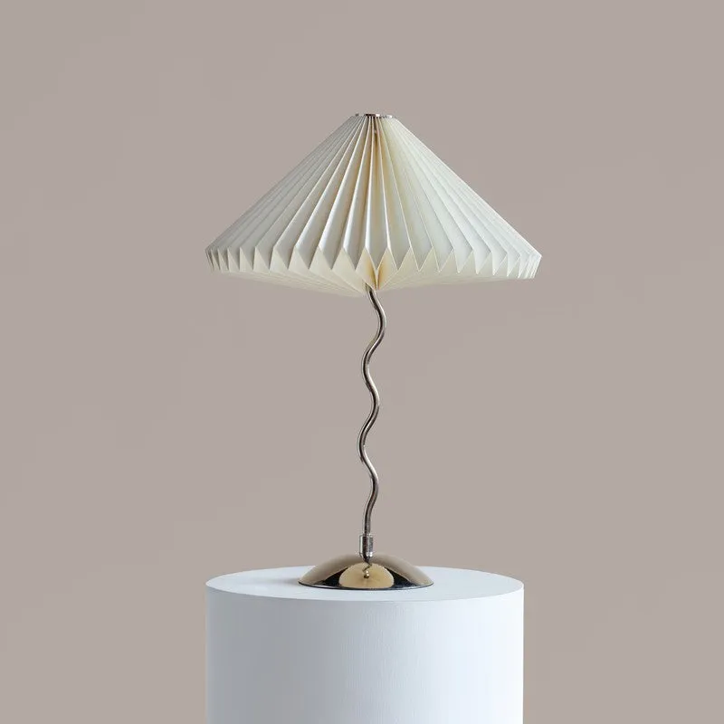 Fig Living Wavy Table Lamp - Ivory,Silver media 3