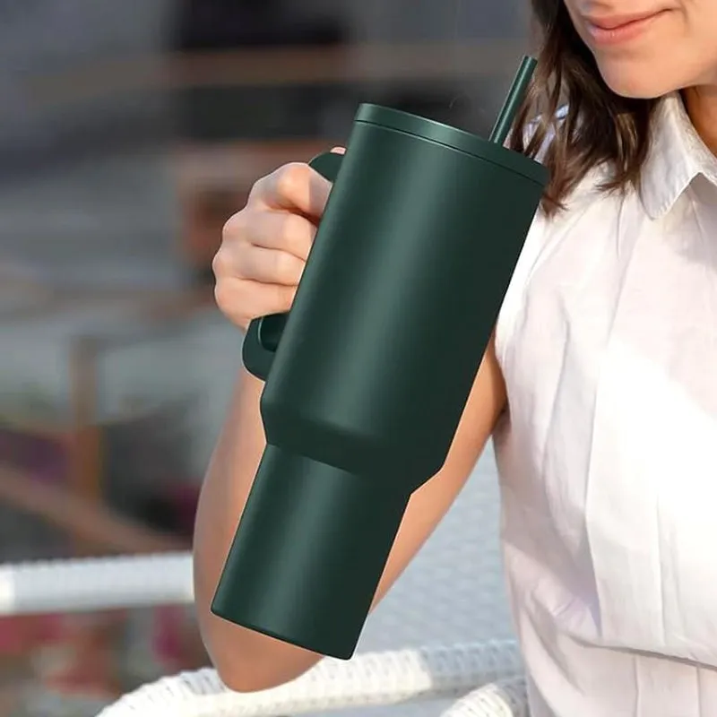 Hydra Boost Stainless Steel Tumbler (1200 ML) - Dark Green media 8