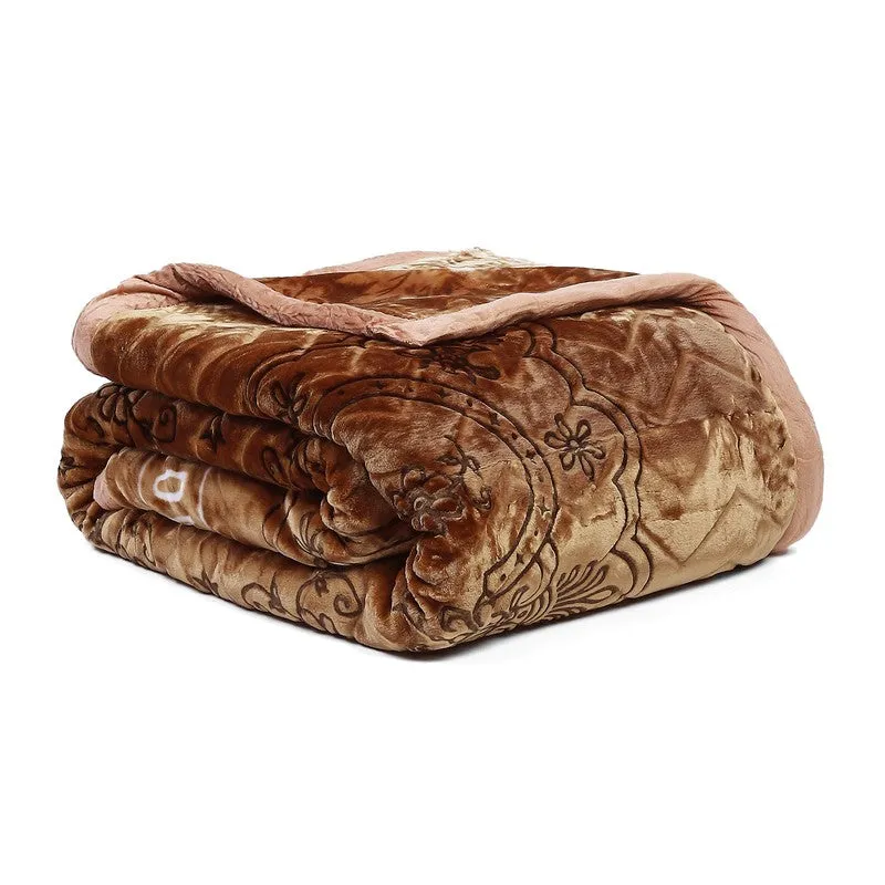 Monte Carlo Autumn Embrace Blanket (Brown) - 950 GSM media 6