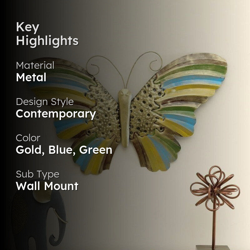 Elva Butterfly Metal Wall Decor media 2