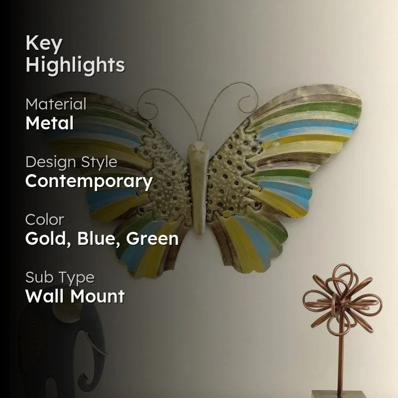 Elva Butterfly Metal Wall Decor media 2
