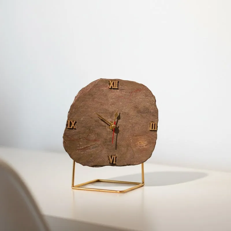 Dursa Peacock SlateTable Clock media 4