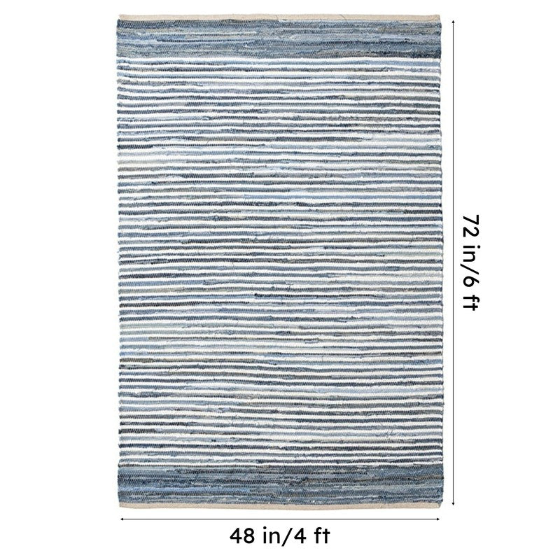 Natte II Handwoven Cotton Rug media 8