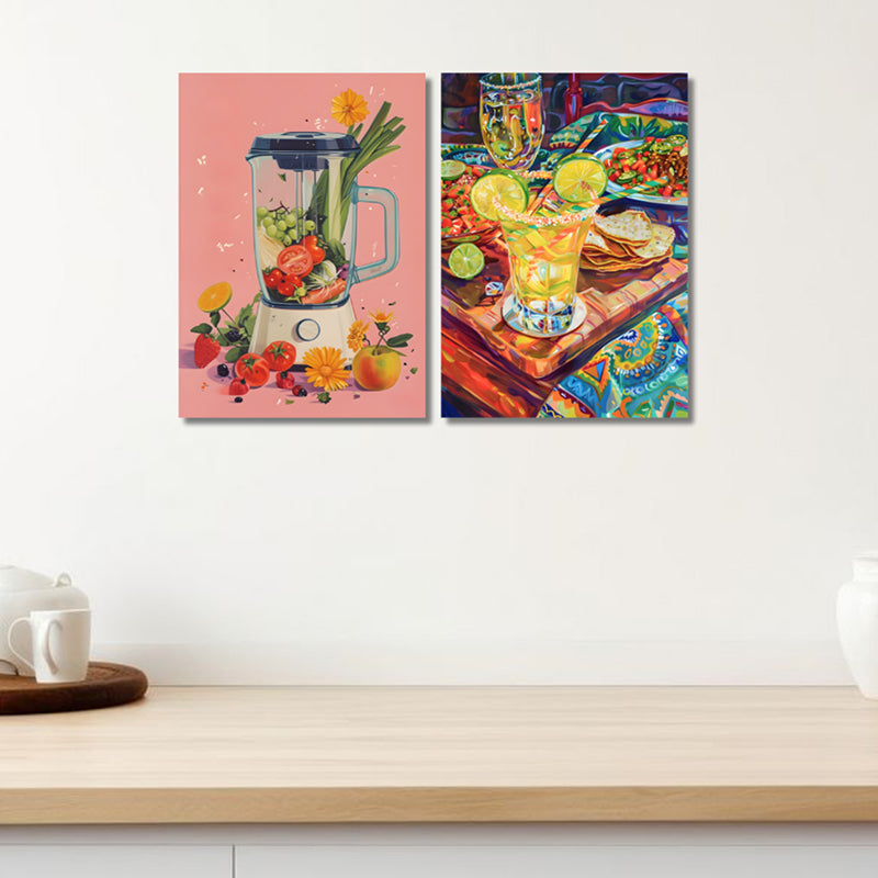 Juice Stations Wall Art - Set Of Two