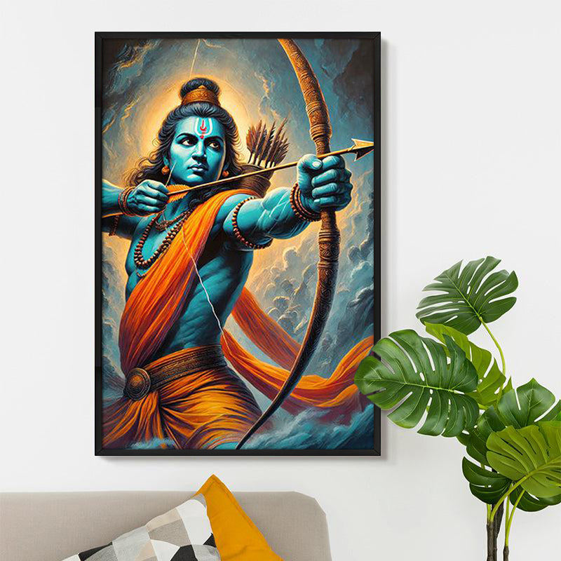 The King Of Dharma Wall Painting With Frame media 5