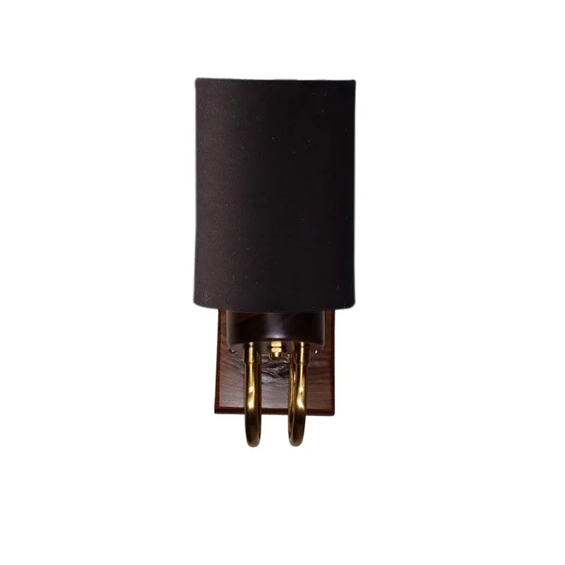 Gilded Arch Cotton Wall Lamp - Black media 3