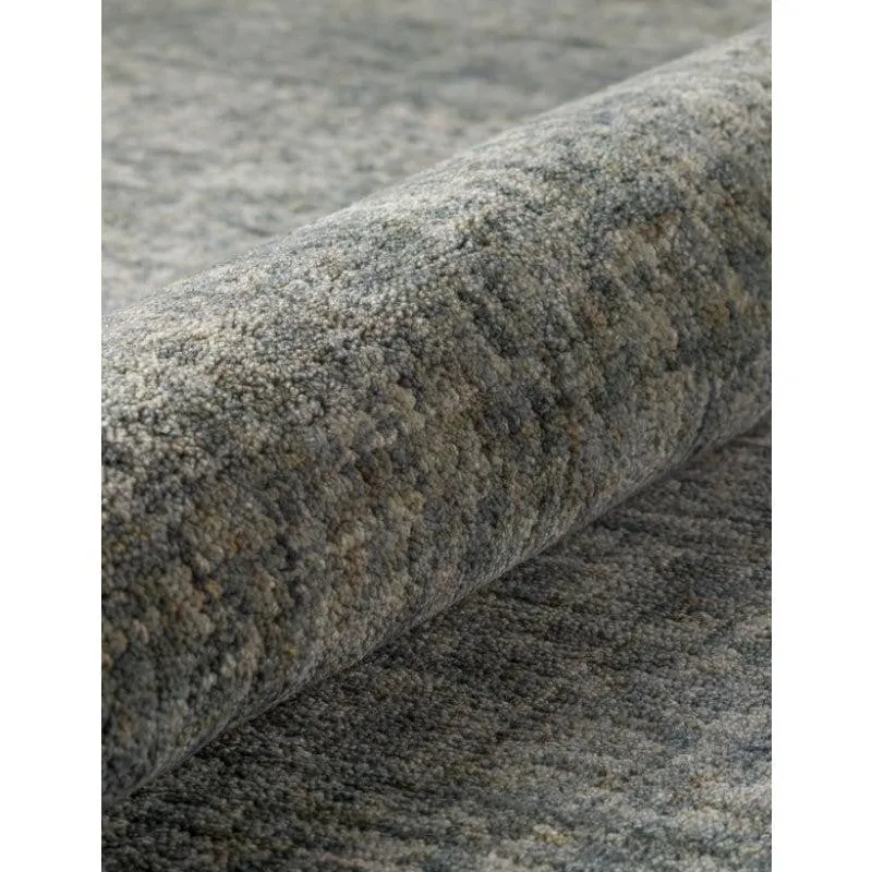 Handloom Hand Tufted Harmony Wool Rug - Charcoal & Black media 7