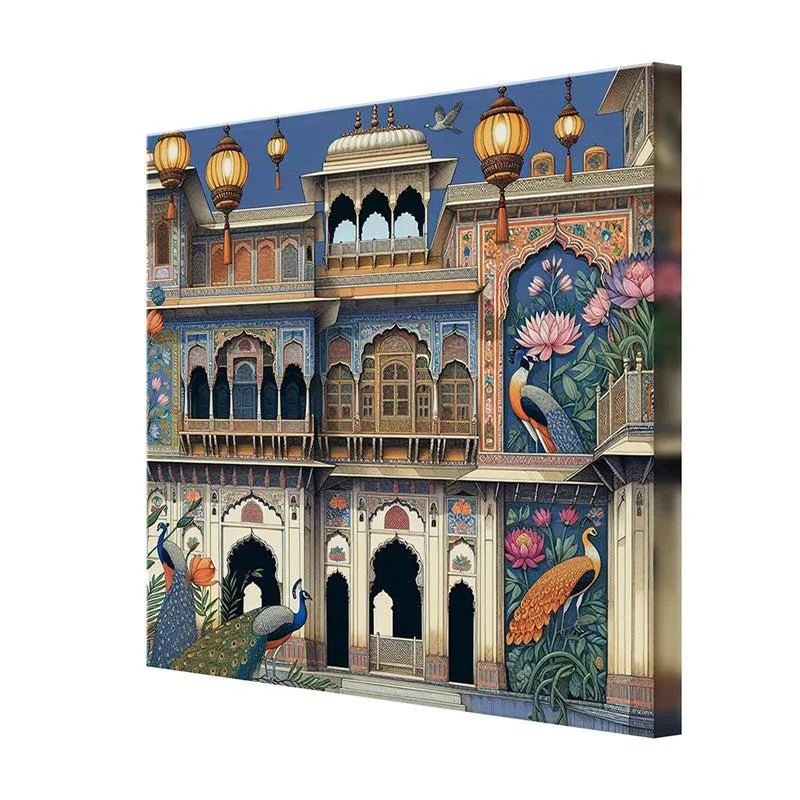 Ornate Indian Palace Poly Canvas Wall Painting media 5