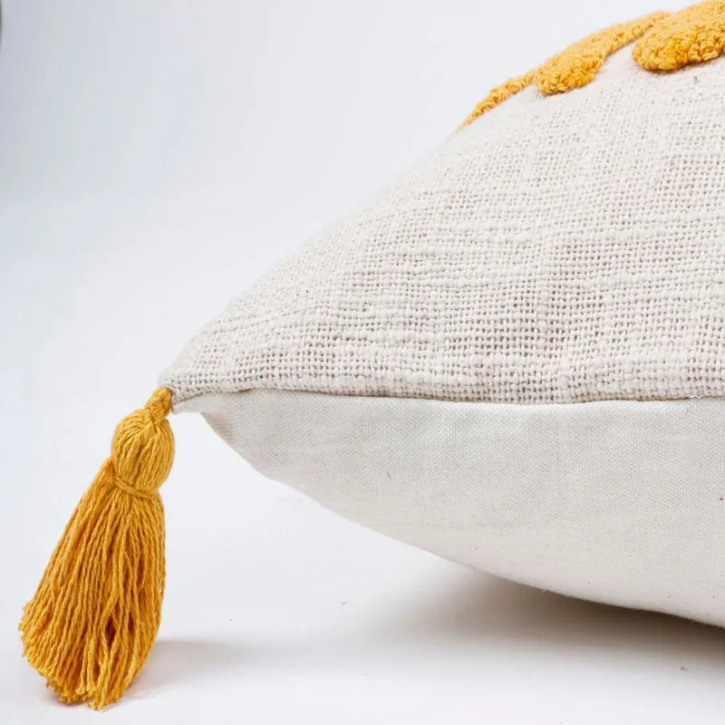 Golden Dawn Tufted Cushion Cover media 6