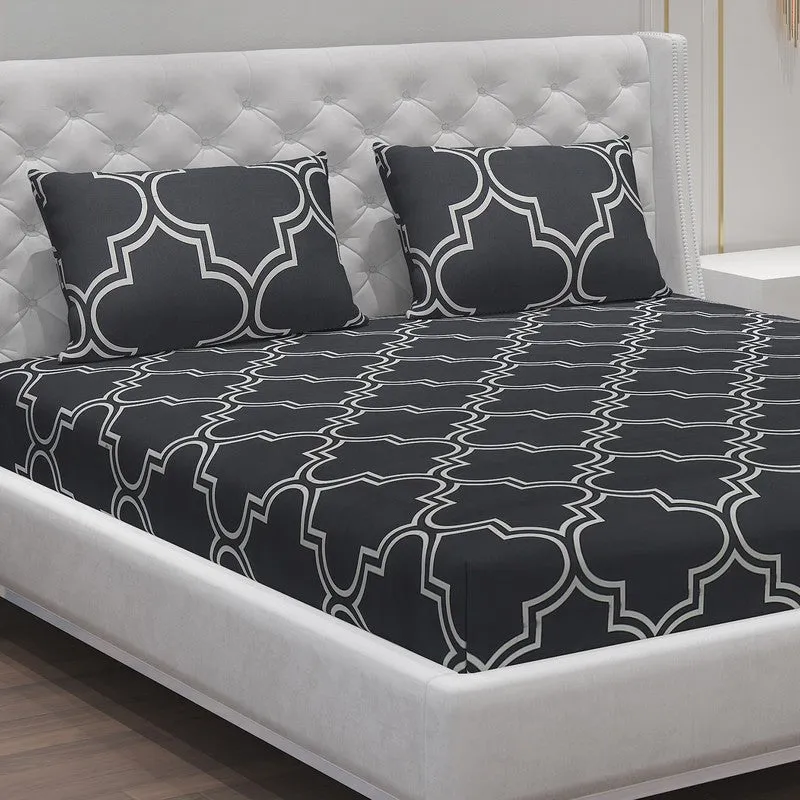 Monte Carlo Inkora Bedsheet (Black) - 120 GSM media 5