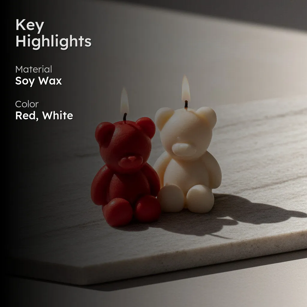 Teddy Cinnamon Scented Candle - Set Of Two media 3