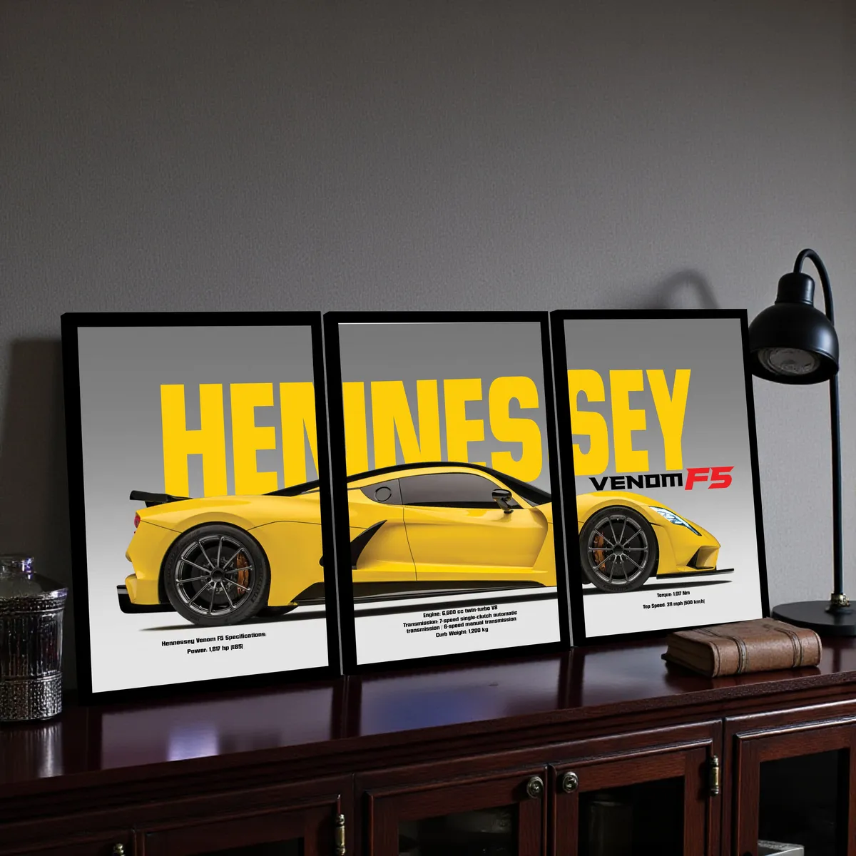 Hennessey Venom F5 Wall Art - Set Of Three media 5