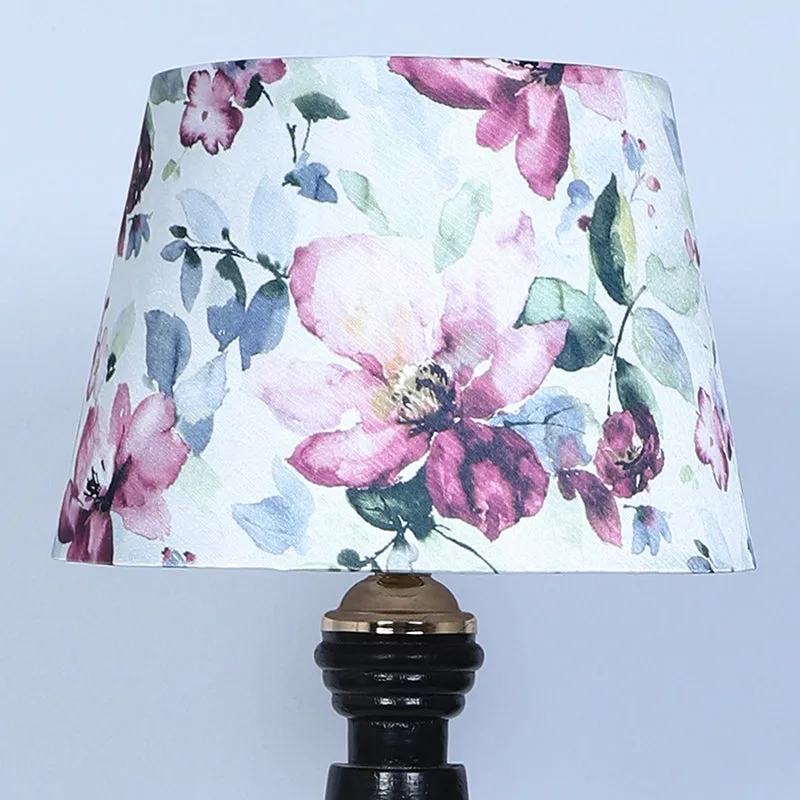 Lumikko Kente Printed Mango Wood Table Lamp - Multicolor media 4