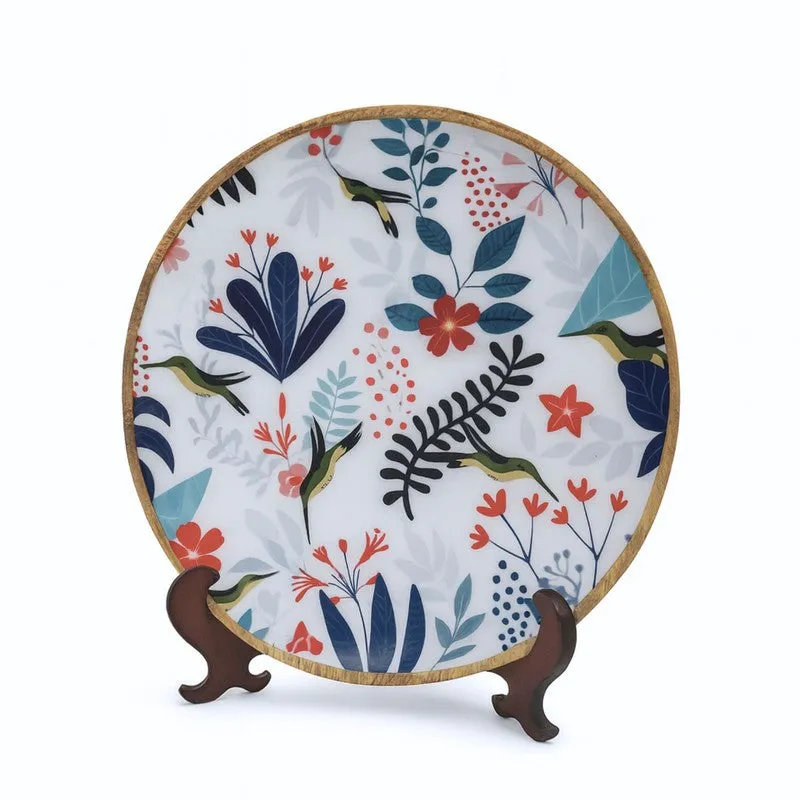 Bird Bloom Wall Plate with Stand media 3