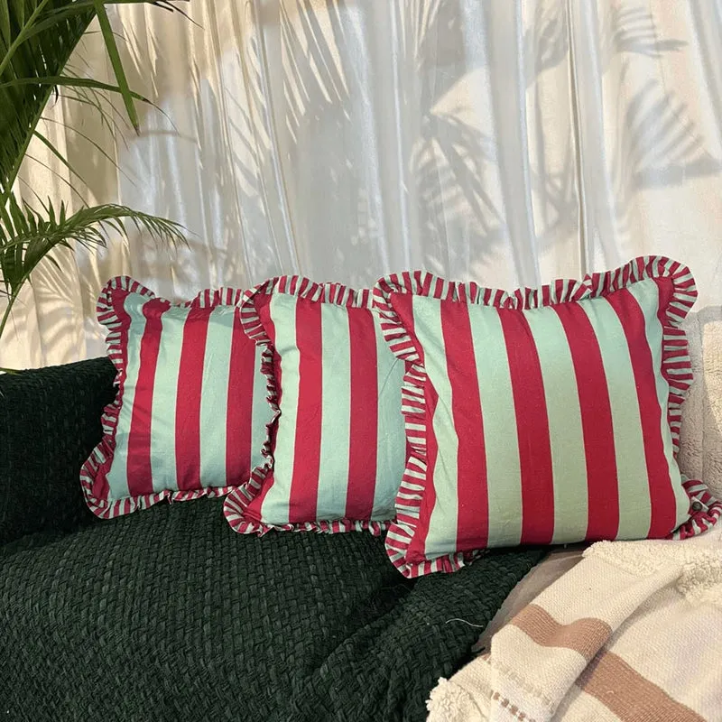Stripe II Cushion Cover (Brown) - Set Of Three media 2