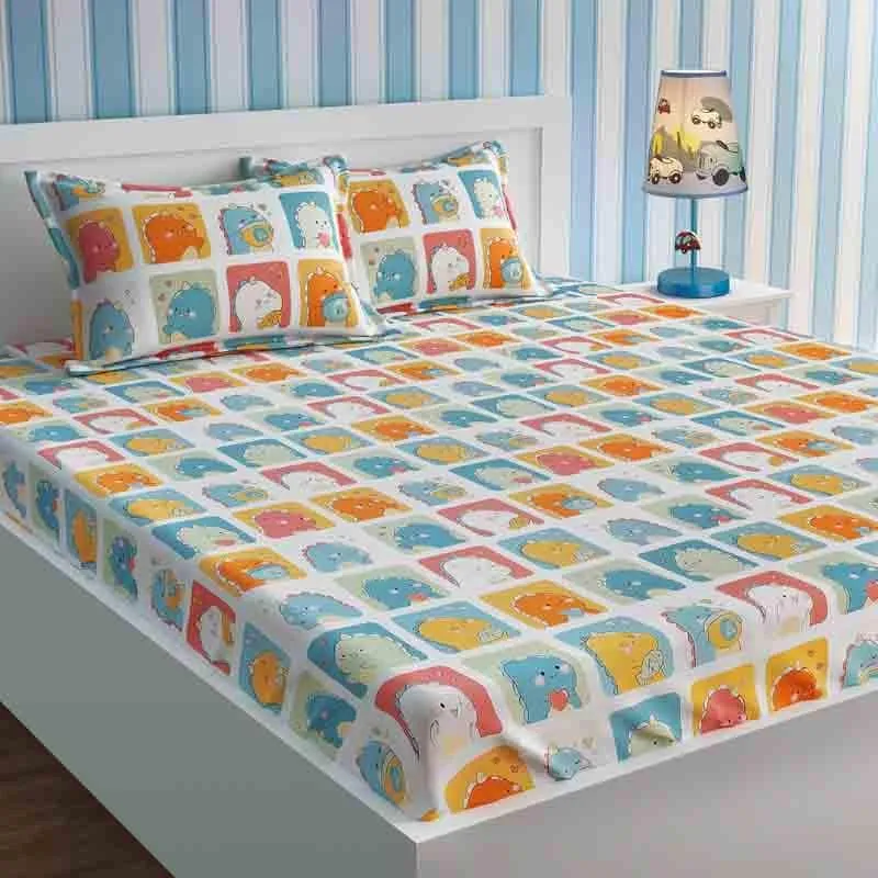 Dino Toddlers Cotton Bedsheet - 210 TC media 3