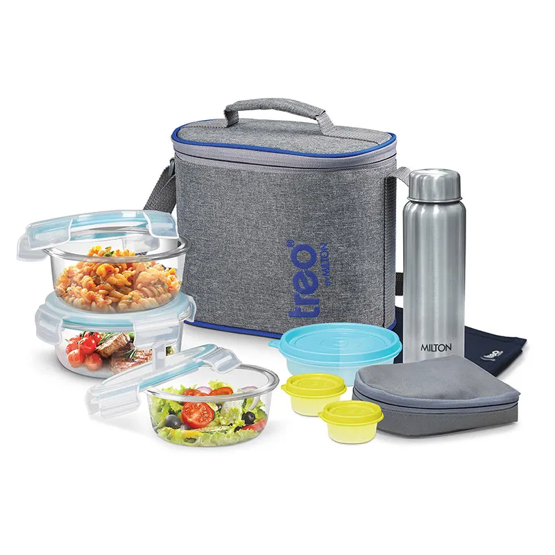 Milton Oasis Borosilicate Lunch Box With Bag - Eight Piece Set media 6