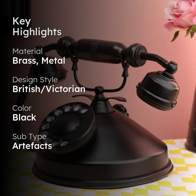 Mido Antique Telephone Showpiece - Black media 2