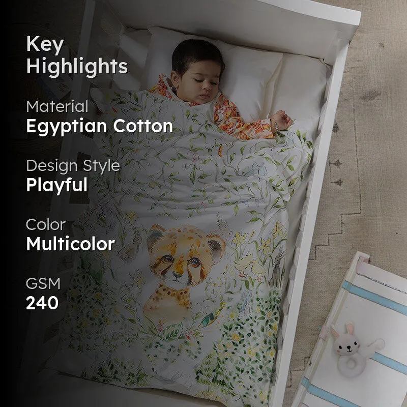 Pounce & Snuggle Egyptian Cotton Bedding Set (200 TC) - Three Piece Set media 2