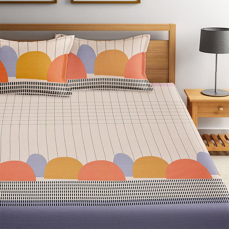 Kain Geomatric Cotton Bedsheet - 210 TC media 5