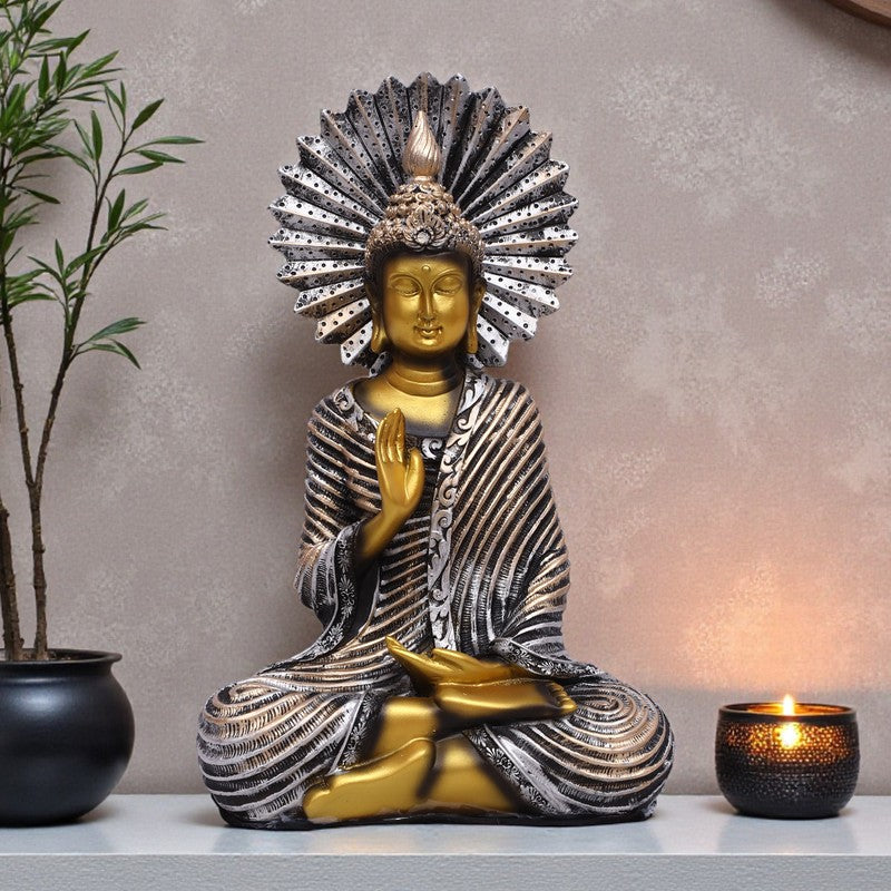 Calmora Buddha Polyresin Idol