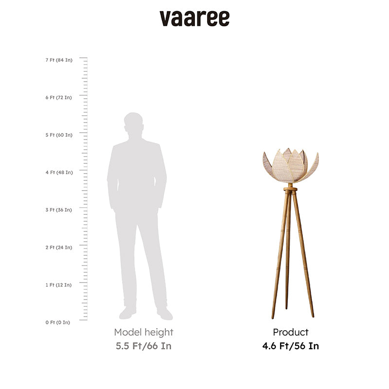 Padme Tripod Wooden Floor Lamp media 9