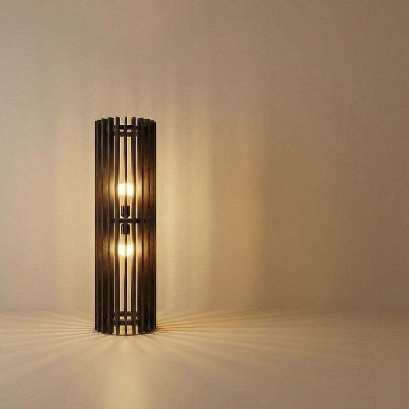 Divinit Wooden Slat Floor Lamp media 6