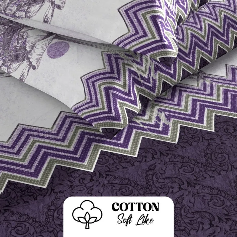 Wyril Bedsheet (Purple) - 115 GSM media 5