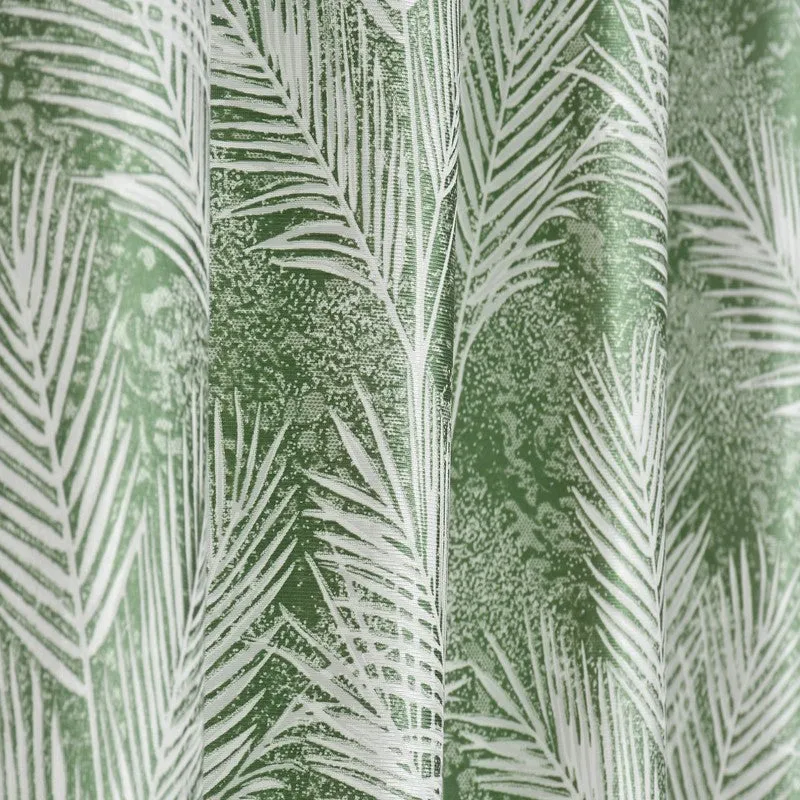 PureShade Printed Curtains (Green) - Set Of Two media 5