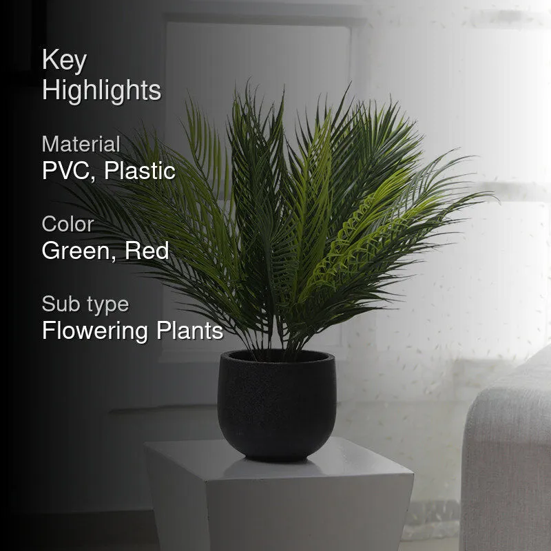 Faux Tropical Palm Bush (50 Cms) - Set Of Four media 2
