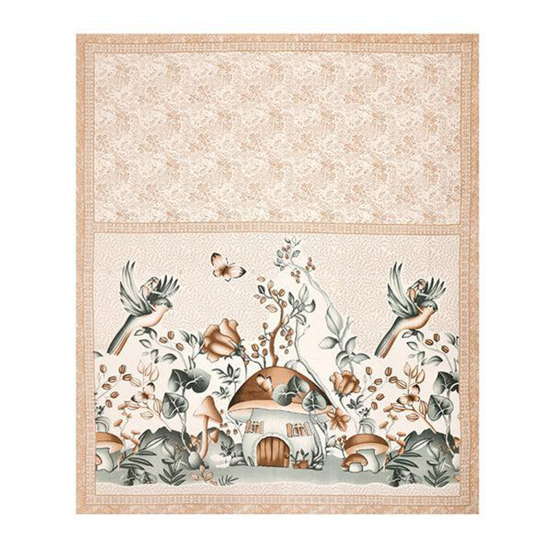 Forest Fairytale Kids Cotton  Bedsheet (Brown) - 140 TC media 6