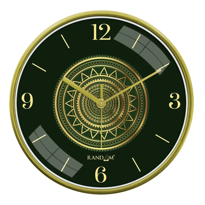 Yuga 3D Printed Mandala Wall Clock - Deep Emrald Green media 4
