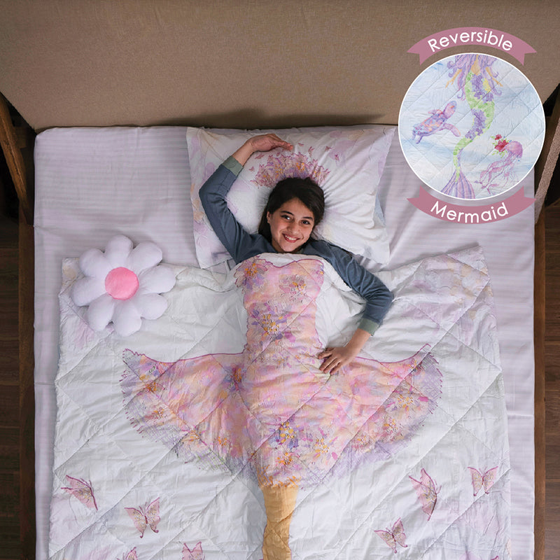 Pastel Princess Reversible Cotton Comforter - 480 GSM media 3
