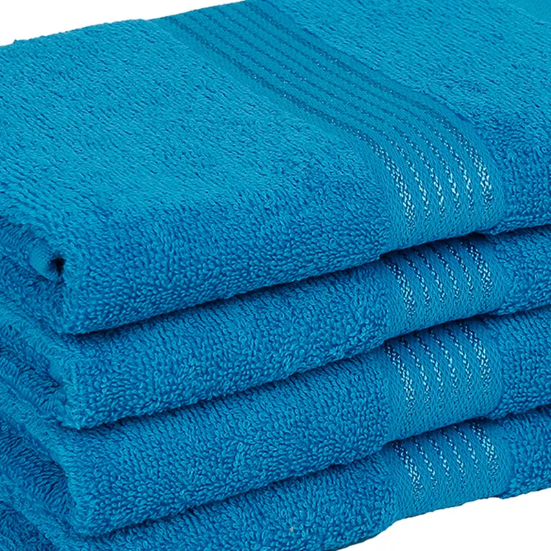 Eva Quick Dry Hand Towel (Blue) - Set Of Four media 3