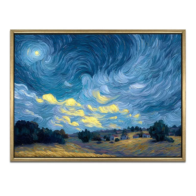 Meadow Vast Canvas Wall Painting With Frame media 3