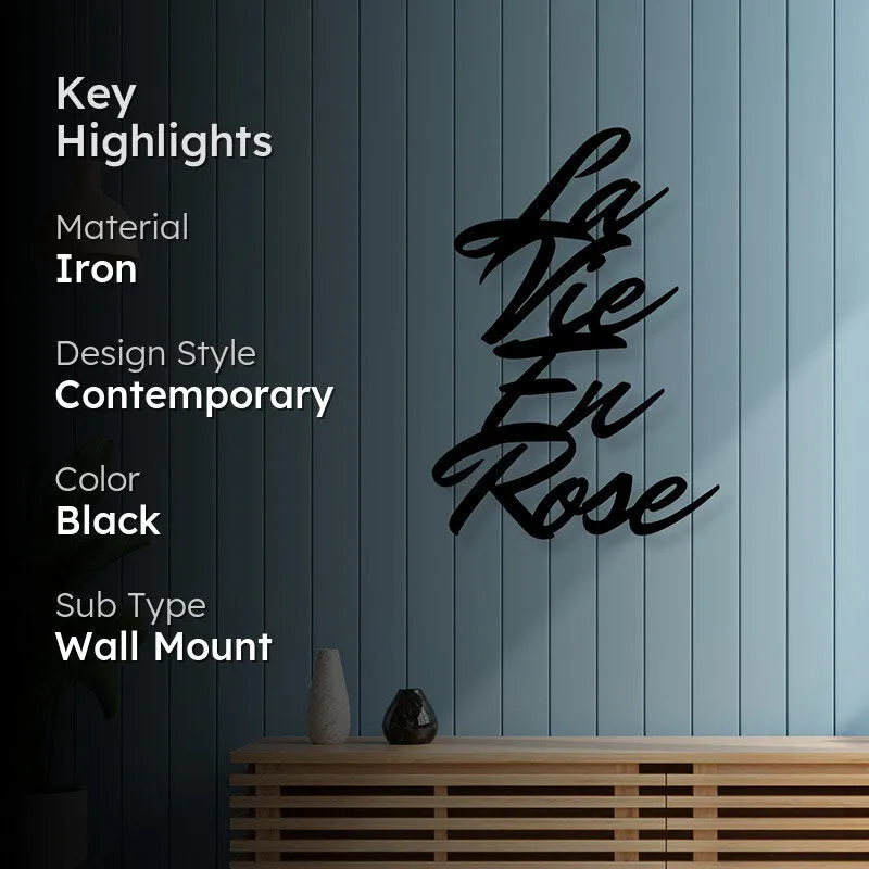 La Vie En Rose Iron Wall Accent media 2