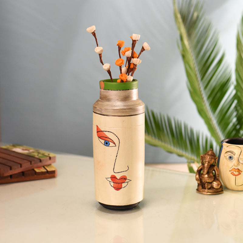 Painted Muse I Terracotta Vase