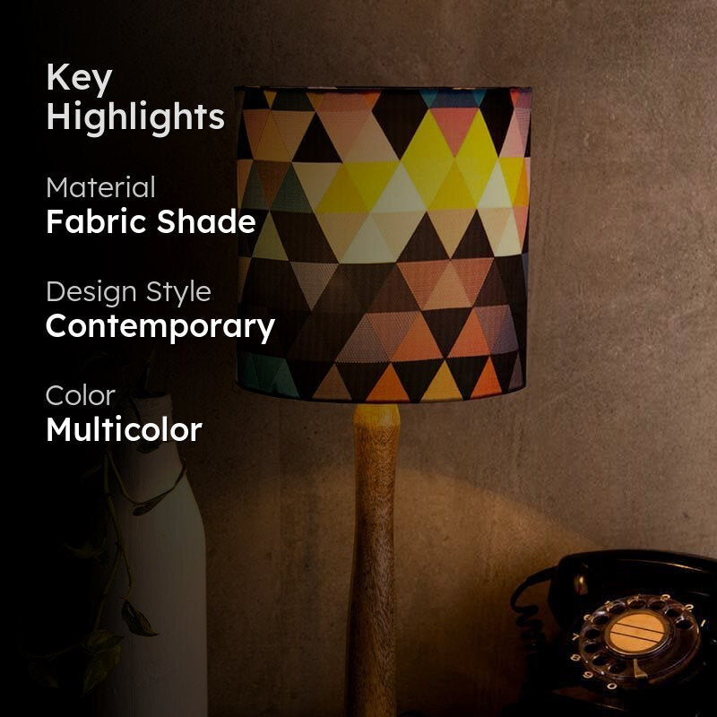 Pixel Poise Fabric Table Lamp - Multicolor media 2