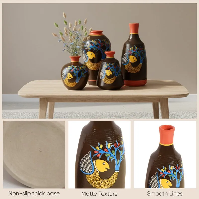 Meluha Terracotta Vase - Four Piece Set media 7