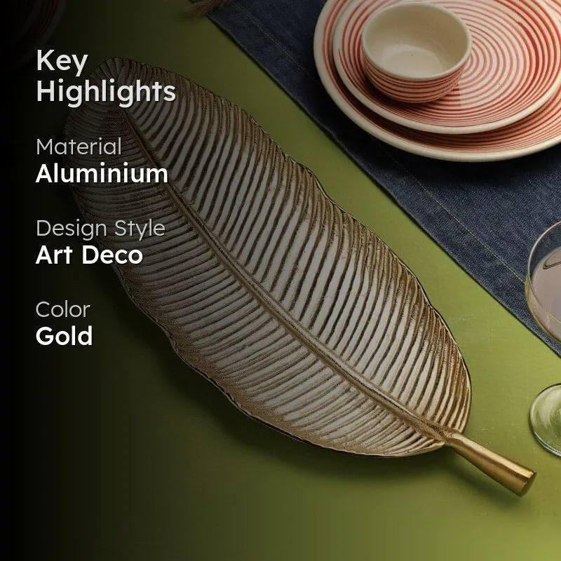 Dervo Leaf Aluminum Platter media 2