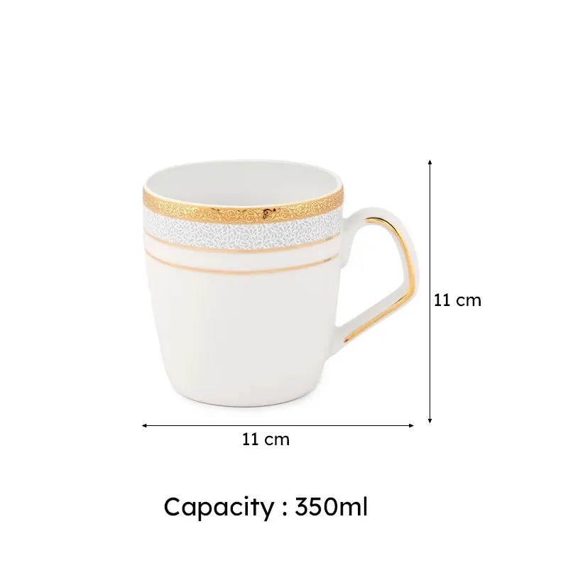 Gloriously Porcelain Coffee Mug (350 mL Each) - Set of Six media 6