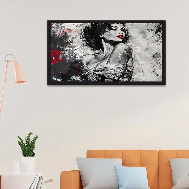Monochrome Beauty Canvas Wall Painting media 6